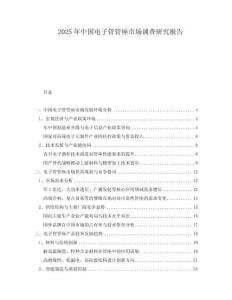 2025年中國電子管管座市場調(diào)查研究報告