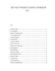 2025-2030中國渦流泵產(chǎn)品兼容性與系統(tǒng)集成分析報(bào)告