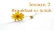 【英語學(xué)習(xí)技巧大全】breakfastoflunch新概念二課文講解講述