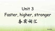 Unit 3 Faster higher stronger 夯實詞匯 課件 外研版選擇性必修第一冊