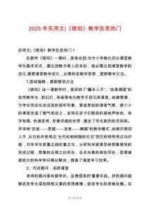 2025年實用文-《琥珀》教學反思熱門