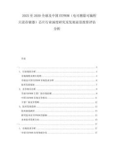 2025至2030全球及中國(guó)EEPROM（電可擦除可編程只讀存儲(chǔ)器）芯片行業(yè)深度研究及發(fā)展前景投資評(píng)估分析
