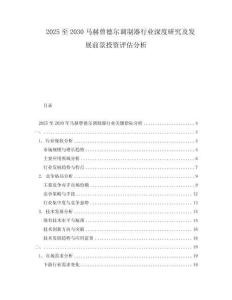 2025至2030馬赫曾德爾調(diào)制器行業(yè)深度研究及發(fā)展前景投資評估分析