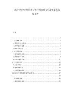 2025-2030AR眼鏡消費級市場突破與生態(tài)鏈建設戰(zhàn)略報告