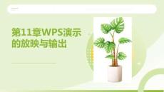 WPS Office辦公應用案例教程：WPS演示的放映與輸出PPT教學課件