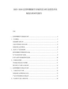 2025-2030法國阿糖腺苷市場(chǎng)供需分析及投資評(píng)估規(guī)劃分析研究報(bào)告
