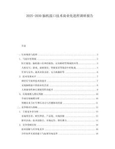 2025-2030腦機(jī)接口技術(shù)商業(yè)化進(jìn)程調(diào)研報(bào)告