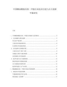 中國椰油酰胺丙基二甲胺行業技術引進與自主創新平衡研究