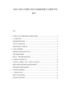 2025-2030中國推土機后市場服務模式與增值空間報告