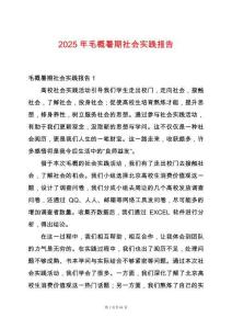 2025年毛概暑期社會(huì)實(shí)踐報(bào)告