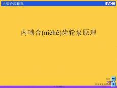 內嚙合齒輪泵原理實用全套PPT