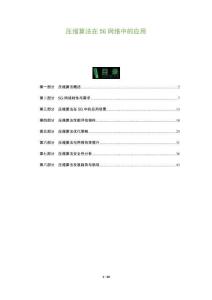 壓縮算法在5G網絡中的應用-洞察及研究