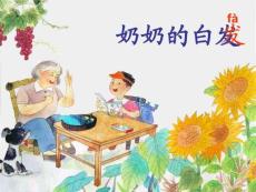 奶奶的白發課件PPT下載-蘇教版一年級語文下冊課件(共12張PPT)