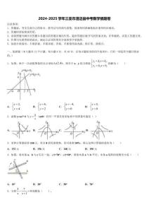 2024-2025學年三亞市澄邁縣中考數學猜題卷含解析
