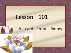 新概念英語第一冊課件NCE1-Lesson101-102(共46頁)PPT文檔