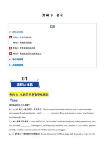 2026高考英語 名詞 專題練習（學生版+解析版）