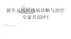 新生兒線粒體病診斷與治療專家共識PPT