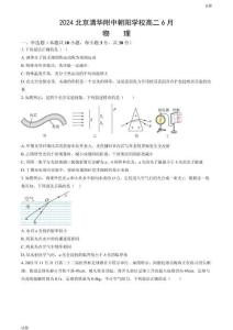 2024北京清華附中朝陽學校高二6月月考物理試題及答案