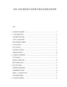 2025-2030脫粒機行業標準升級對市場格局的重塑