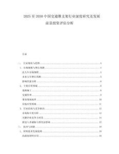 2025至2030中國(guó)交通錐支架行業(yè)深度研究及發(fā)展前景投資評(píng)估分析