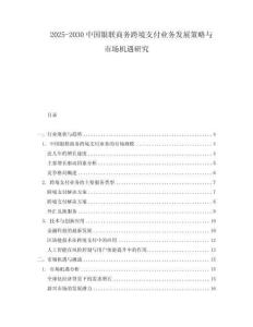 2025-2030中國銀聯商務跨境支付業務發展策略與市場機遇研究