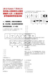 [崇左市]2025廣西崇左市龍州縣人民政府辦公室招聘編外人員1人筆試歷年參考題庫附帶答案詳解