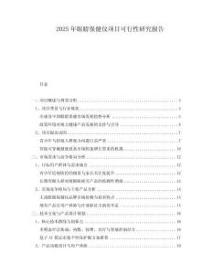 2025年眼睛保健儀項(xiàng)目可行性研究報(bào)告