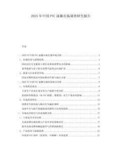 2025年中國PVC泳圈市場調(diào)查研究報告