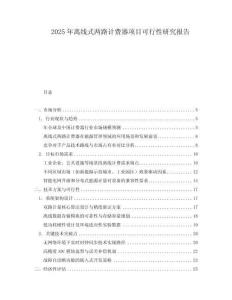 2025年離線式兩路計費器項目可行性研究報告