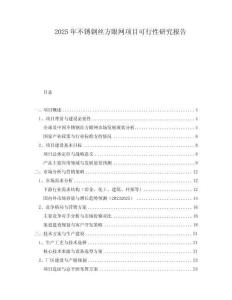 2025年不銹鋼絲方眼網(wǎng)項(xiàng)目可行性研究報(bào)告