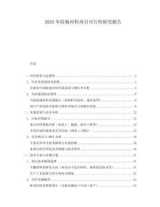 2025年防腐襯料項目可行性研究報告