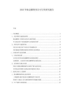 2025年貼金雕塑項(xiàng)目可行性研究報(bào)告