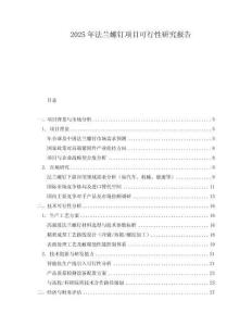 2025年法蘭螺釘項(xiàng)目可行性研究報告