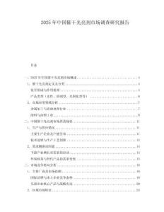 2025年中國(guó)催干光亮劑市場(chǎng)調(diào)查研究報(bào)告