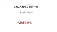 第二章第3節(jié)2 氣體摩爾體積 課件-2023-2024學(xué)年高一上學(xué)期化學(xué)人教版（2019）必修第一冊