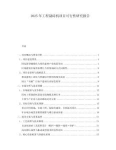2025年工程制磚機項目可行性研究報告
