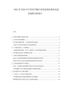 2025至2030年中國苯甲酸行業(yè)發(fā)展現(xiàn)狀調(diào)查及前景戰(zhàn)略分析報(bào)告