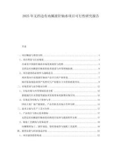 2025年無擋邊有內圈滾針軸承項目可行性研究報告