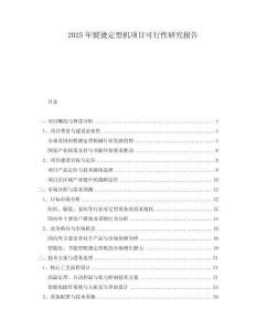 2025年熨燙定型機(jī)項(xiàng)目可行性研究報(bào)告
