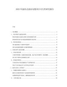 2025年懸掛式涌水電纜項(xiàng)目可行性研究報(bào)告