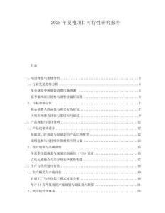2025年夏袍項(xiàng)目可行性研究報(bào)告