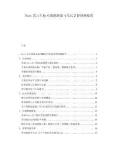 Fast芯片組技術(shù)演進路線與代際更替預(yù)測報告