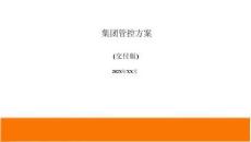 集團(tuán)管控模式總體方案（交付版）