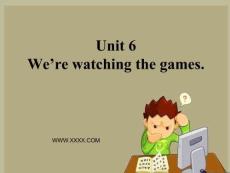 3 We are watching the games-英語課件