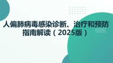 人偏肺病毒感染診斷、治療和預防指南解讀（2025版）