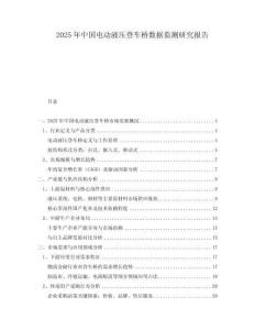 2025年中國電動液壓登車橋數據監測研究報告