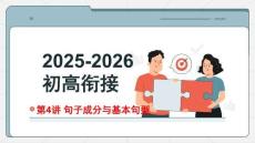 2025年英語(yǔ)語(yǔ)法句子成分五大句型講解課件（初高銜接）
