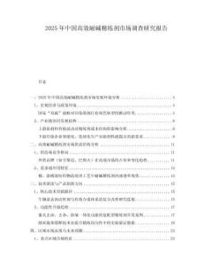 2025年中國高效耐堿精練劑市場調(diào)查研究報(bào)告
