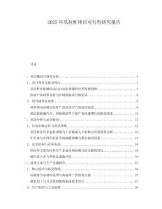 2025年爪拉桿項目可行性研究報告