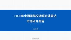2025年中國道路交通毫米波雷達市場研究報告